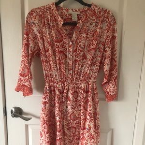 St Tropez tunic coral floral sundress 4